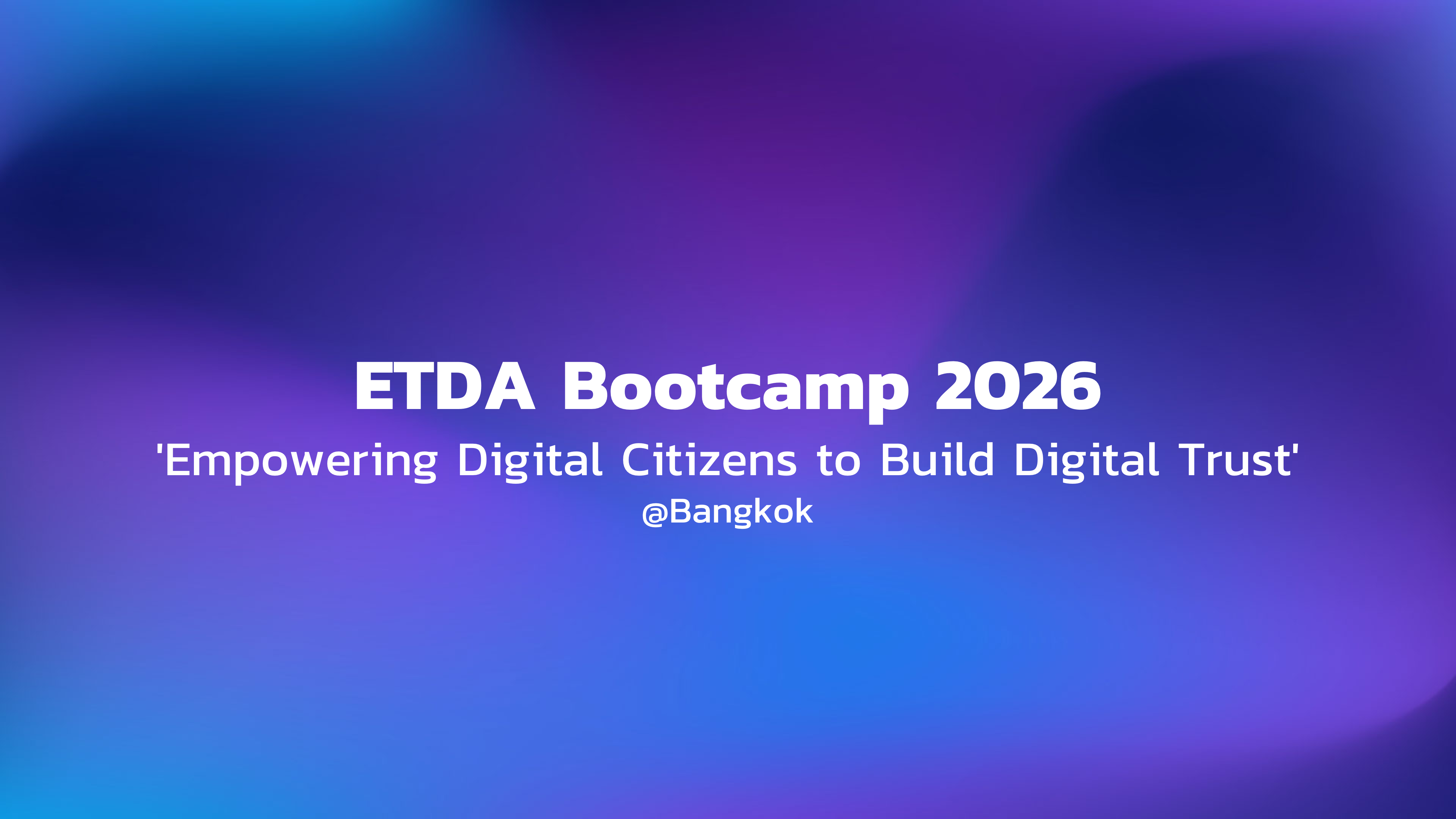 ETDA Bootcamp 2026 